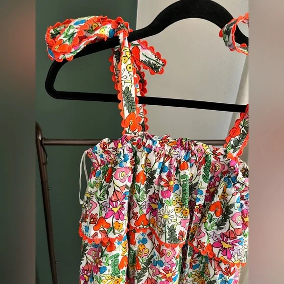 CROSBY by Mollie Burch Beckett Midi Dress in Giverny Floral Print Size Medium - Picture 3 of 7